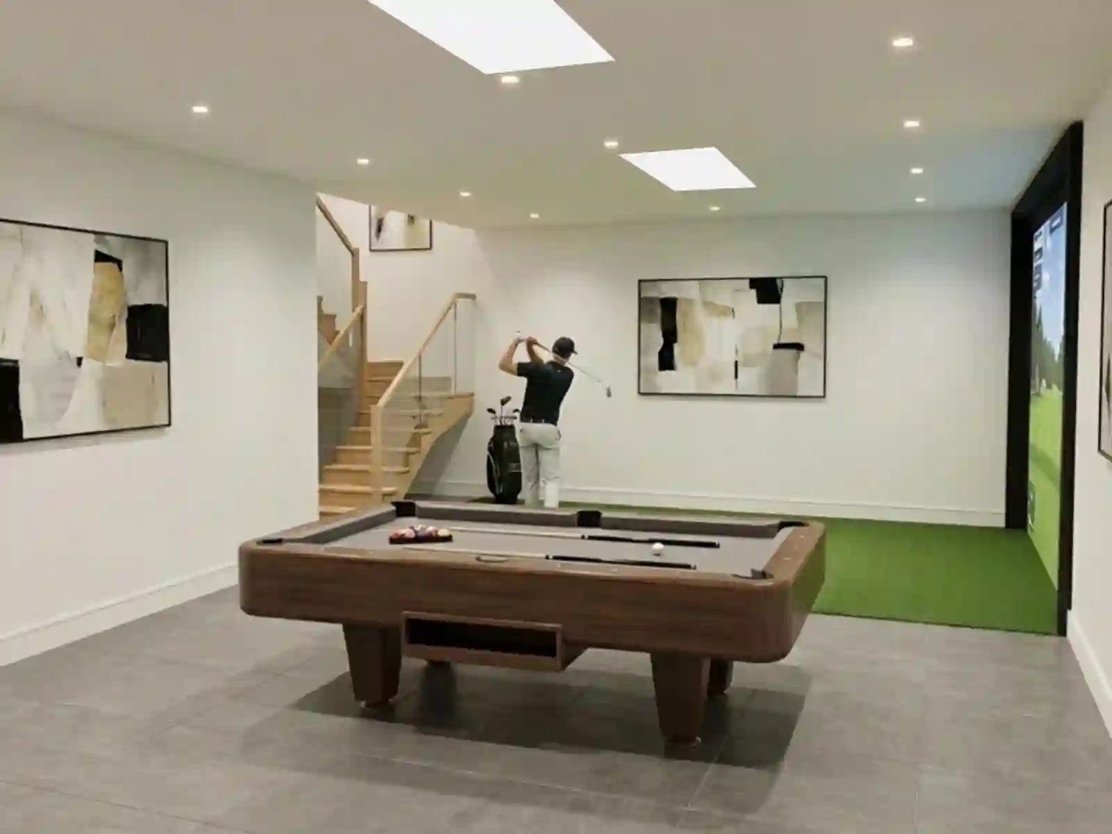 Wakefield Golf Simulator and Games Room Extension + Basement